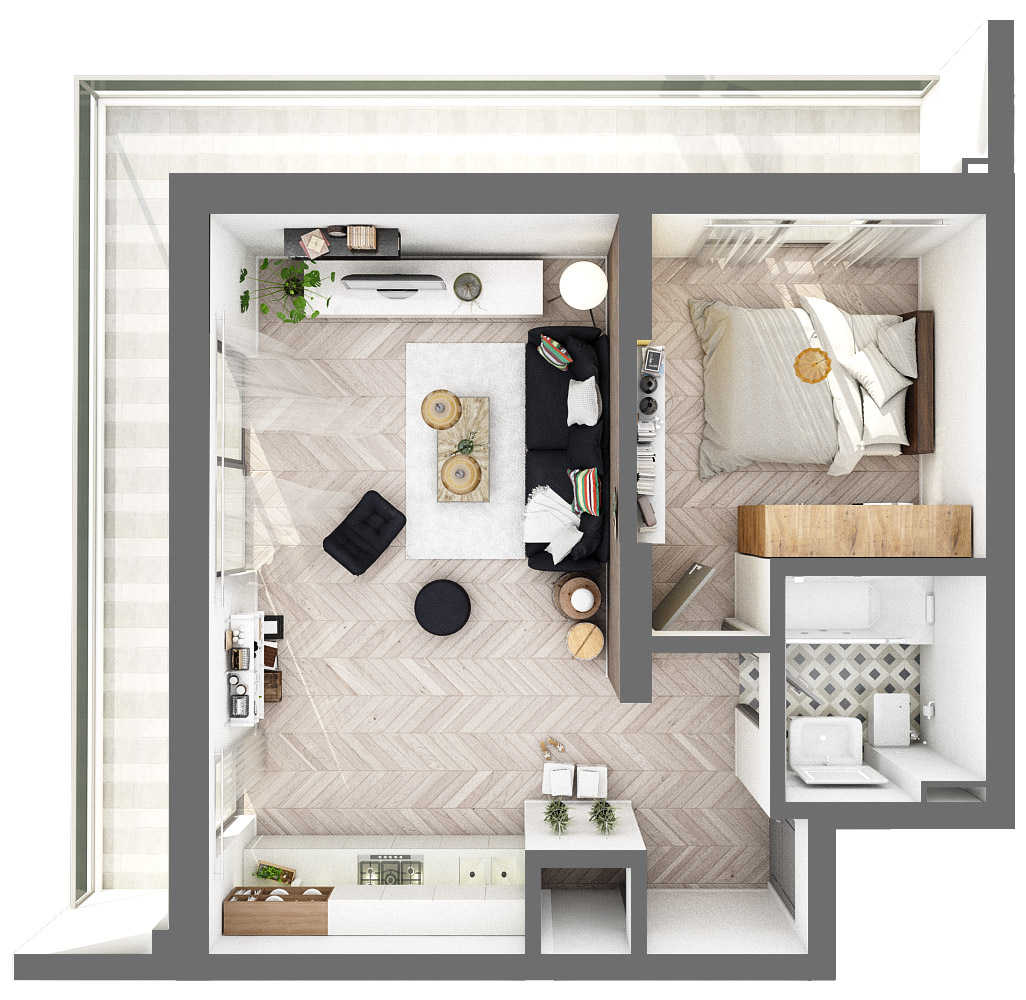 MarinaSurf - apartament de lux cu vedere la mare - 2 camere